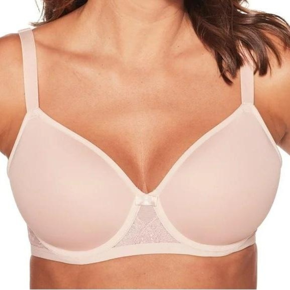 Bali Full Coverage Padded Adjustable Straps Minor Flaw Bra Light Nude Pink 42DD